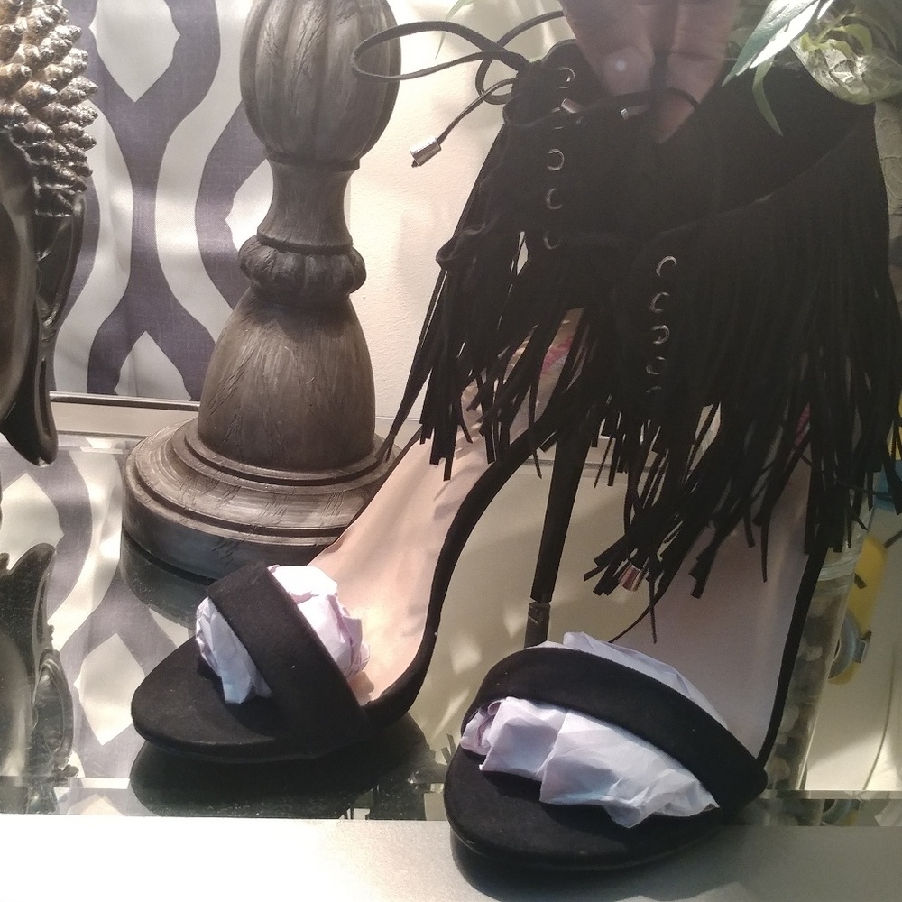 BLACK FRIDAY SALE!!!  Fringe Heels